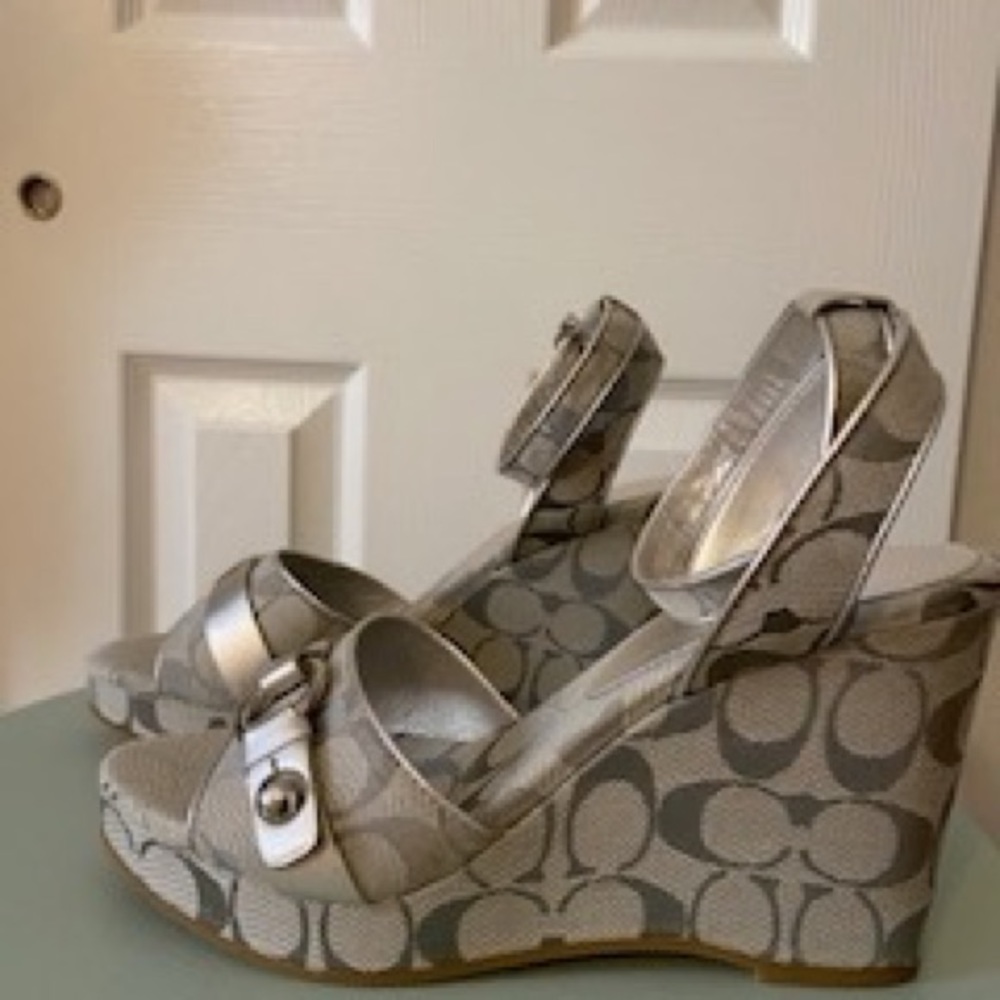 Genuine Coach Wedges, size 9, NIB